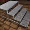 Podesttreppe Stahl 3 Stufen verzinkt