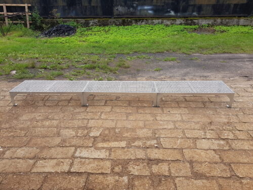 Stahltreppe 1 Stufen Freistehend