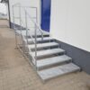 20201116_151320 5 Stufen mit Podest Stahltreppe mit Geländer