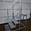 Stahltreppe 5 Stufen mit Geländer